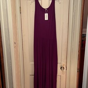 Plum color Purple Maxi Dress